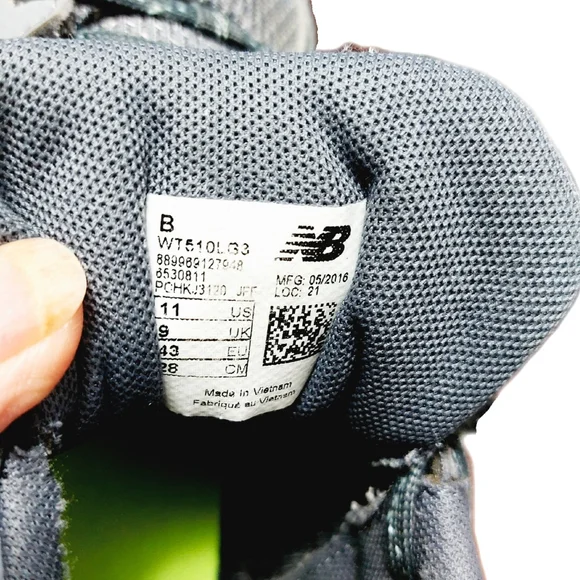 New Balance 510 V3 Womens Gray Mesh Trail Running Sneakers Size 11M - Picture 6 of 9